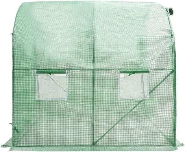 Alt view image 5 of 13 - vidaXL Greenhouse Outdoor Grow House Green House for Plant Growing Gardening