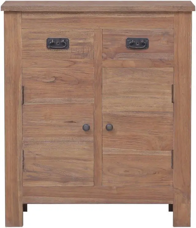 Alt view image 3 of 13 - vidaXL Sideboard Console Table with 2 Drawers and 2 Doors Solid Wood Teak