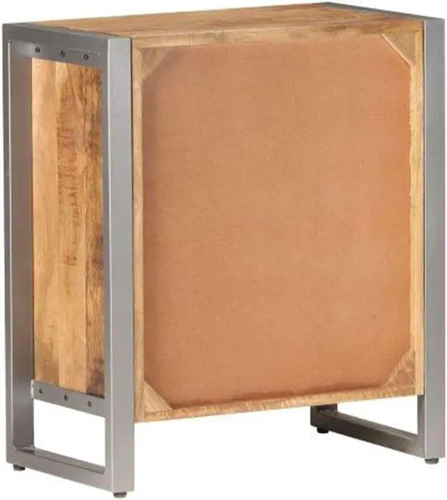 Alt view image 11 of 13 - vidaXL Rough Mango Wood Sideboard Storage Side Cabinet Wooden Home Organizer