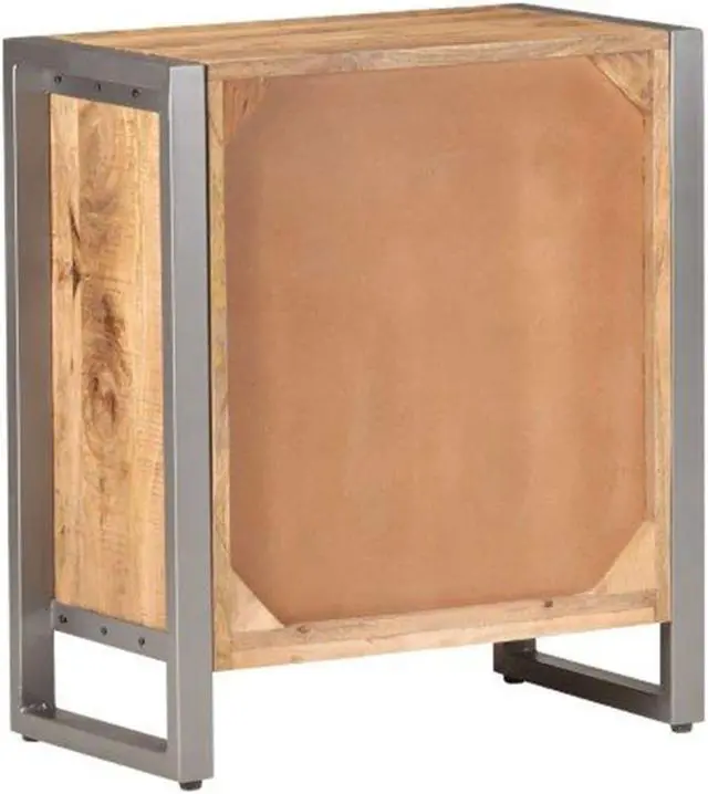 Alt view image 5 of 13 - vidaXL Sideboard Console Table with 2 Drawers and 2 Doors Rough Mango Wood