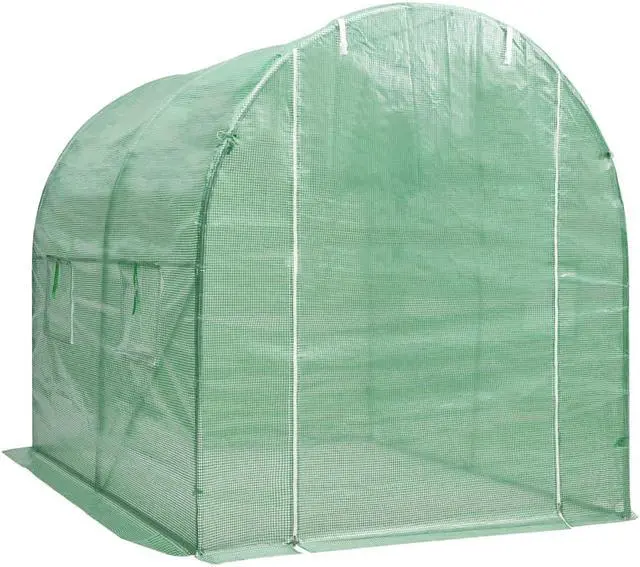 Alt view image 6 of 13 - vidaXL Greenhouse Outdoor Grow House Green House for Plant Growing Gardening