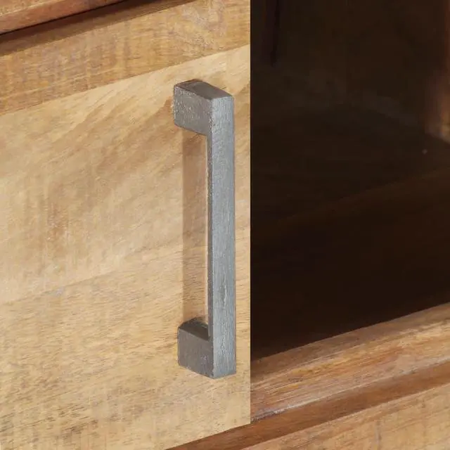 Alt view image 6 of 13 - vidaXL Coffee Table Wooden End Table Side Table Rough Mango Wood 37.4 Inch