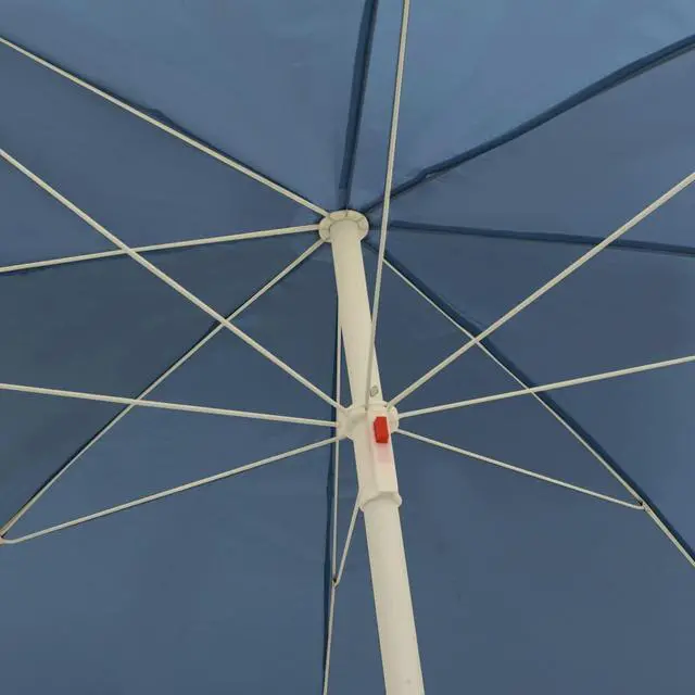 Alt view image 2 of 16 - vidaXL Garden Parasol with Aluminium Pole 2x1,5 m Anthracite