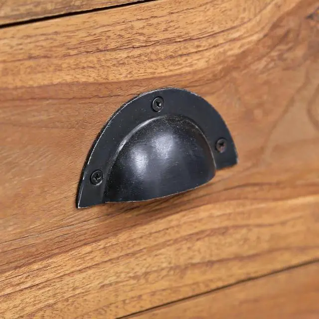 Alt view image 10 of 17 - vidaXL Side Cabinet 23.6"x11.8"x23.6" Solid Teak