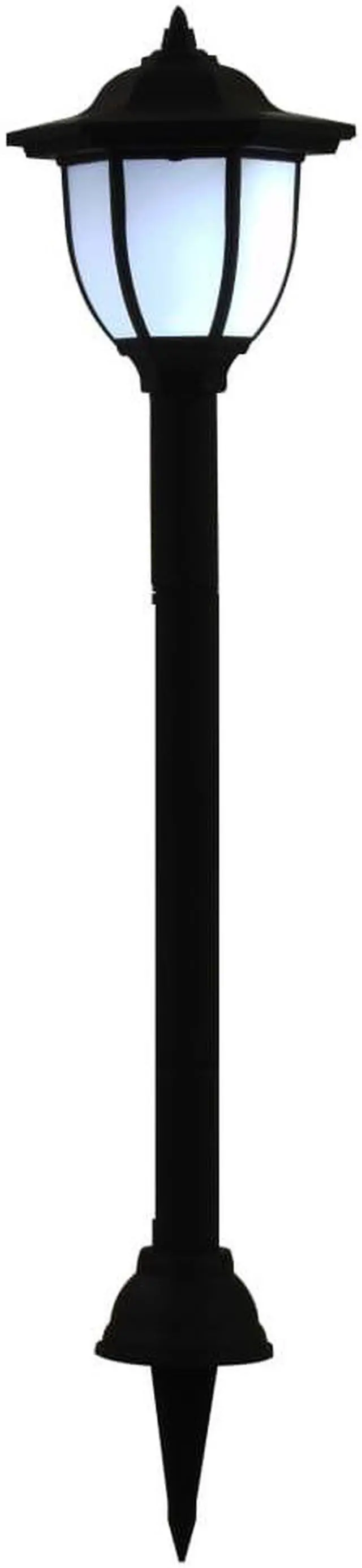 Alt view image 4 of 14 - vidaXL Outdoor Pathway Light LED Solar Walkway Light with Ground Spike 3 pcs