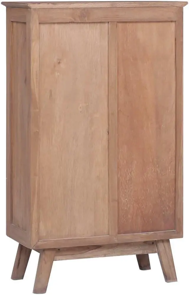 Alt view image 4 of 13 - vidaXL Sideboard Side Cabinet with 3 Shelves and 3 Drawers Solid Teak Wood