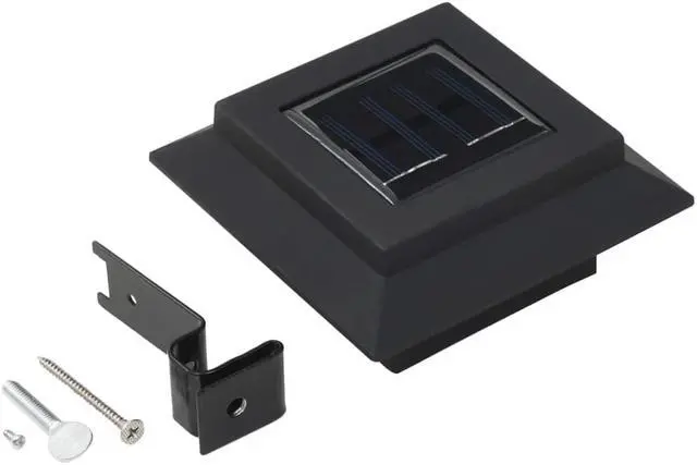 Alt view image 6 of 14 - vidaXL Solar Gutter Light Outdoor LED Fence Light 6 pcs Cold White Light Color