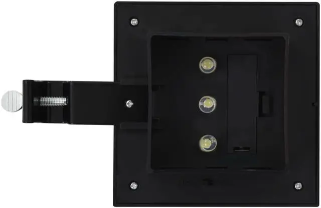 Alt view image 7 of 14 - vidaXL Solar Gutter Light Outdoor LED Fence Light 6 pcs Cold White Light Color