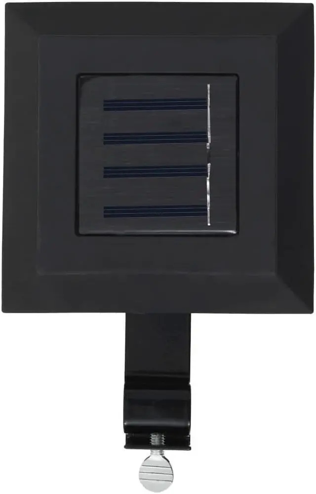 Alt view image 5 of 14 - vidaXL Solar Gutter Light Outdoor LED Fence Light 6 pcs Cold White Light Color