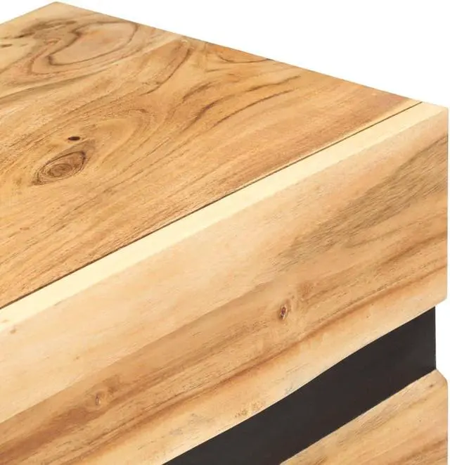 Alt view image 7 of 14 - vidaXL Solid Acacia Wood Sideboard Storage Side Cabinet Wooden Home Organizer