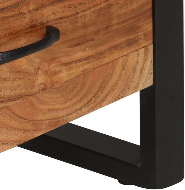 Alt view image 6 of 7 - vidaXL Bookshelf Bookcase Storage Side Cabinet Living Room Solid Wood Acacia