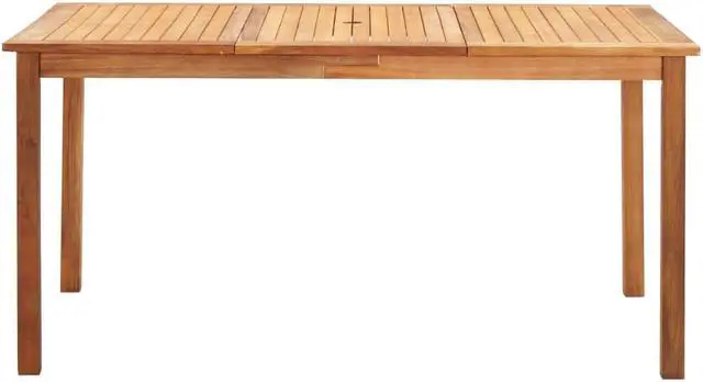 Alt view image 3 of 7 - vidaXL Patio Furniture Set 4 Piece Sofa with Table Solid Acacia Wood Brown