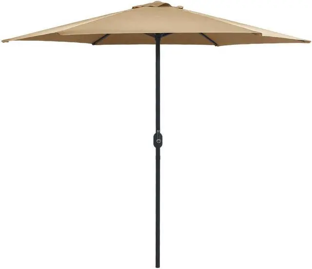 Main image of vidaXL Garden Parasol with Pole 210x140 cm Anthracite
