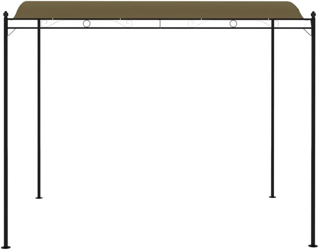 Alt view image 2 of 13 - vidaXL Sunshade Awning 9.8'x8.2' Taupe Garden Outdoor Patio Sunshade Partytent