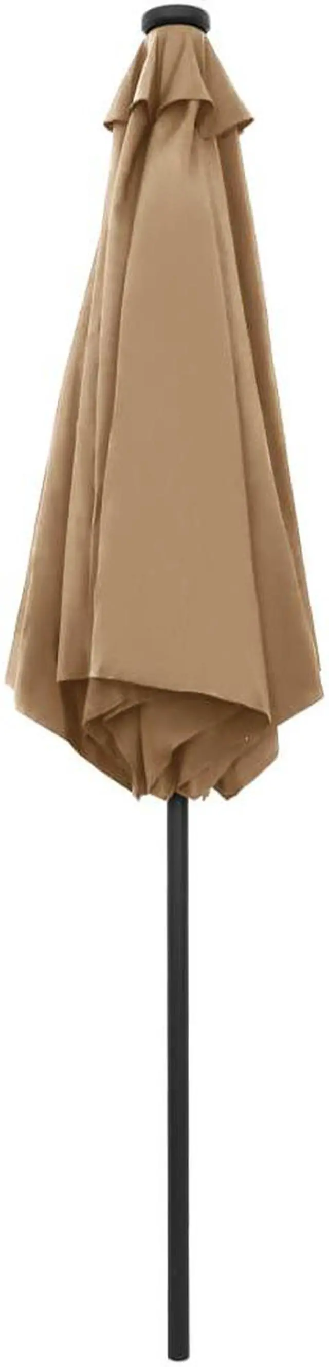 Alt view image 4 of 16 - vidaXL Outdoor Umbrella Patio Sunshade Parasol for Garden Backyard Deck Taupe