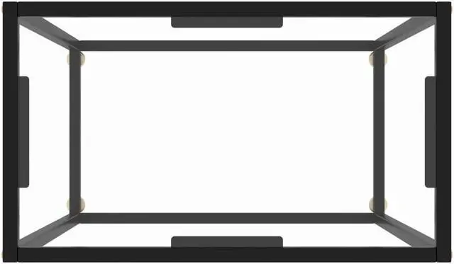 Alt view image 9 of 13 - vidaXL Console Table Transparent 23.6"x13.8"x29.5" Tempered Glass