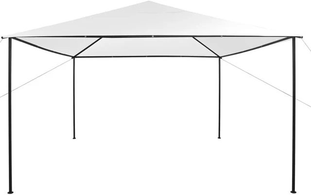 Alt view image 9 of 14 - vidaXL Gazebo Outdoor Canopy Tent Patio Pavilion Party Tent with Roof White