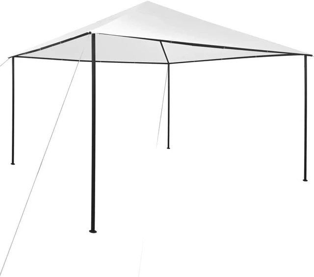 Alt view image 8 of 14 - vidaXL Gazebo Outdoor Canopy Tent Patio Pavilion Party Tent with Roof White