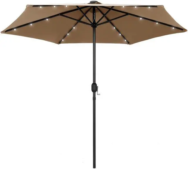 Main image of vidaXL Outdoor Umbrella Patio Sunshade Parasol for Garden Backyard Deck Taupe