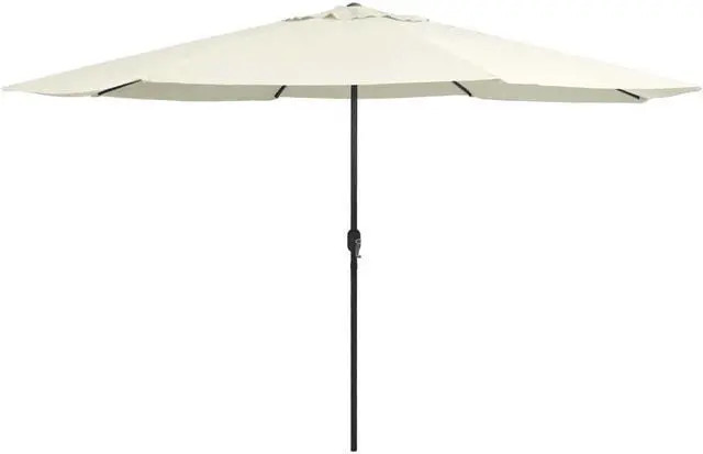 Alt view image 2 of 18 - vidaXL Cantilever Umbrella with Steel Pole 118.1" Sand