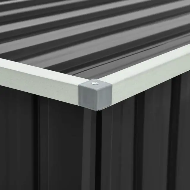 Alt view image 6 of 14 - vidaXL Outdoor Storage Box Deck Box with Lid Outdoor Patio Cabinet Anthracite