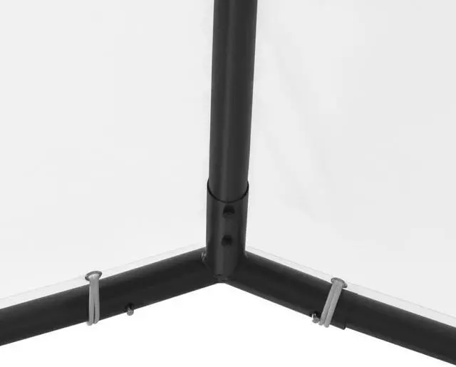 Alt view image 5 of 13 - vidaXL Garden Gazebo 157.5"x157.5"x102.4" White 0.6 oz/ft² Garden Shelter