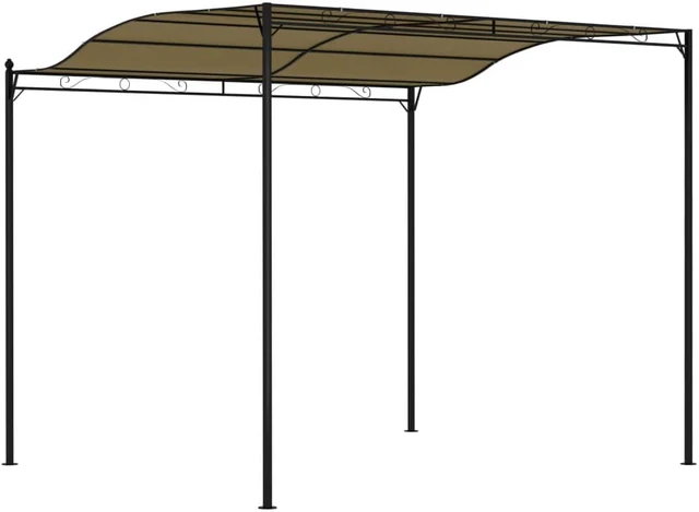 Alt view image 4 of 13 - vidaXL Sunshade Awning 9.8'x8.2' Taupe Garden Outdoor Patio Sunshade Partytent