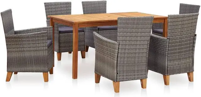 Main image of vidaXL Patio Furniture Set 4 Piece Sofa with Table Solid Acacia Wood Brown