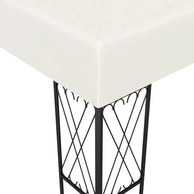 Alt view image 8 of 12 - vidaXL Gazebo 118.1"x236.2" Cream Fabric