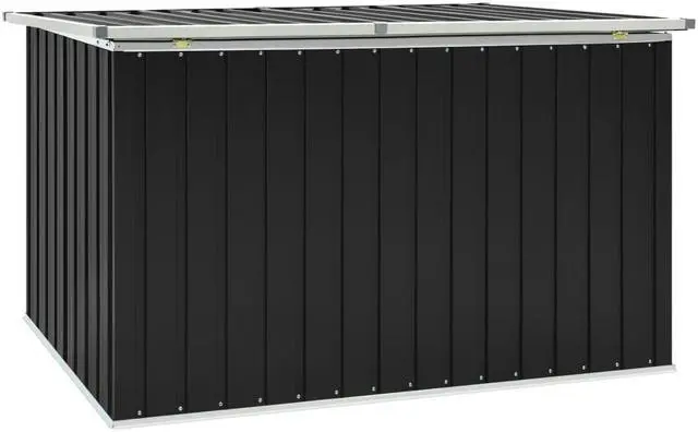 Alt view image 5 of 14 - vidaXL Outdoor Storage Box Deck Box with Lid Outdoor Patio Cabinet Anthracite