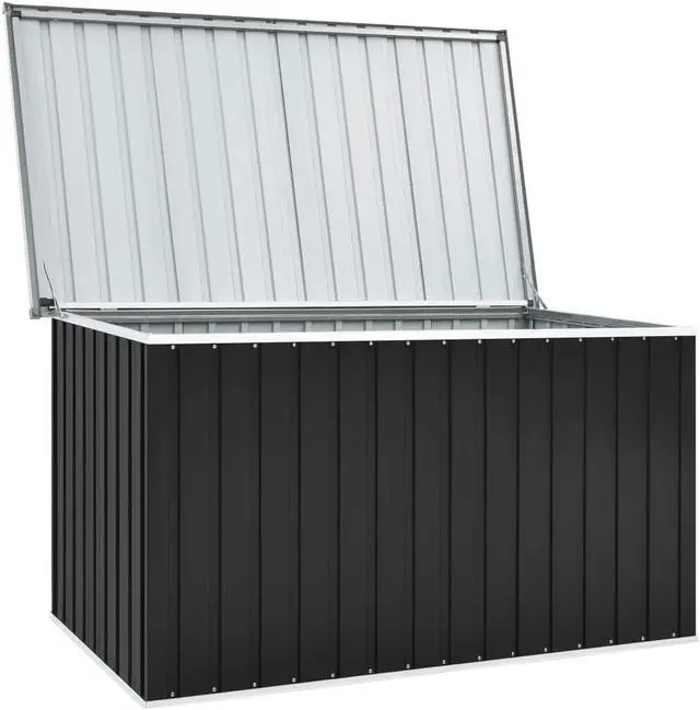 Alt view image 2 of 14 - vidaXL Outdoor Storage Box Deck Box with Lid Outdoor Patio Cabinet Anthracite