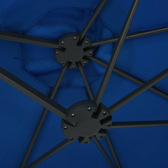 Alt view image 13 of 15 - vidaXL Garden Parasol with Steel Pole 240 cm Anthracite
