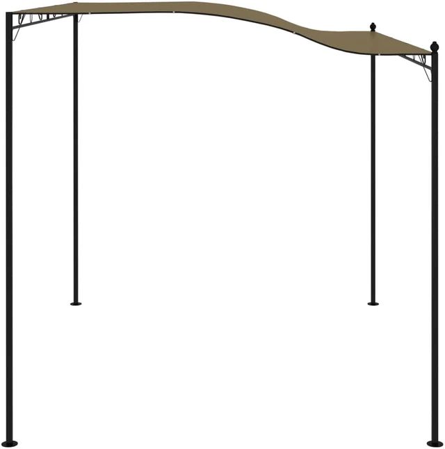 Alt view image 3 of 13 - vidaXL Sunshade Awning 9.8'x8.2' Taupe Garden Outdoor Patio Sunshade Partytent