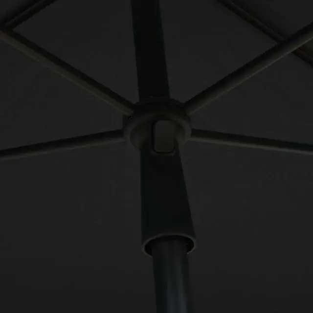 Alt view image 5 of 13 - vidaXL Garden Parasol Adjustable Shelter Outdoor Patio Sunshade Steel Anthracite