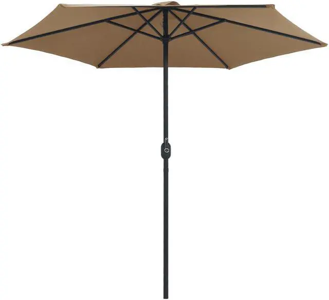 Alt view image 3 of 13 - vidaXL Garden Parasol with Pole 210x140 cm Anthracite