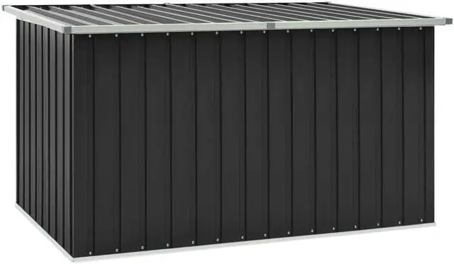 Main image of vidaXL Outdoor Storage Box Deck Box with Lid Outdoor Patio Cabinet Anthracite