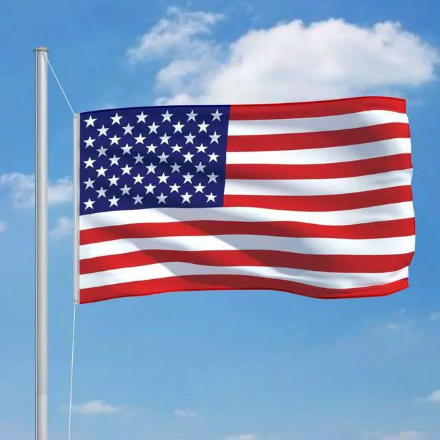 Alt view image 3 of 12 - vidaXL US Flag American Flag for Outdoor Holiday Yard Patio Garden USA Flag