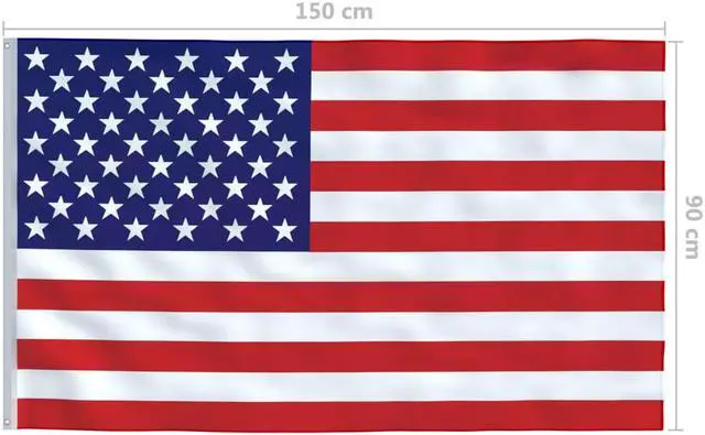 Alt view image 5 of 12 - vidaXL US Flag American Flag for Outdoor Holiday Yard Patio Garden USA Flag