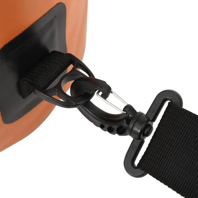 Alt view image 7 of 11 - vidaXL Dry Bag with Zipper Orange 4 gal PVC