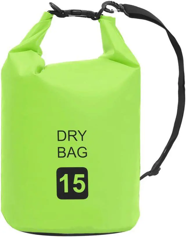 Main image of vidaXL Dry Bag Waterproof Backpack Dry Sack Dry Bag with Zipper Green PVC