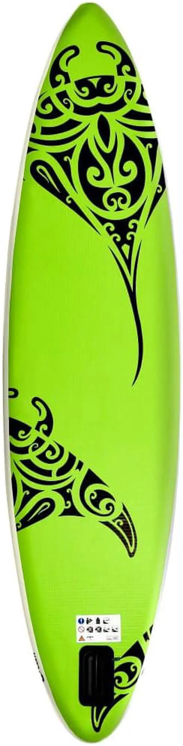 Alt view image 4 of 12 - vidaXL Paddleboard Set Inflatable Paddle Board Surf Set Sup Surboard Green
