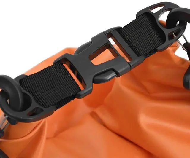Alt view image 11 of 11 - vidaXL Dry Bag with Zipper Orange 4 gal PVC
