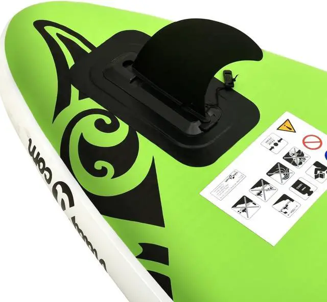 Alt view image 7 of 12 - vidaXL Paddleboard Set Inflatable Paddle Board Surf Set Sup Surboard Green