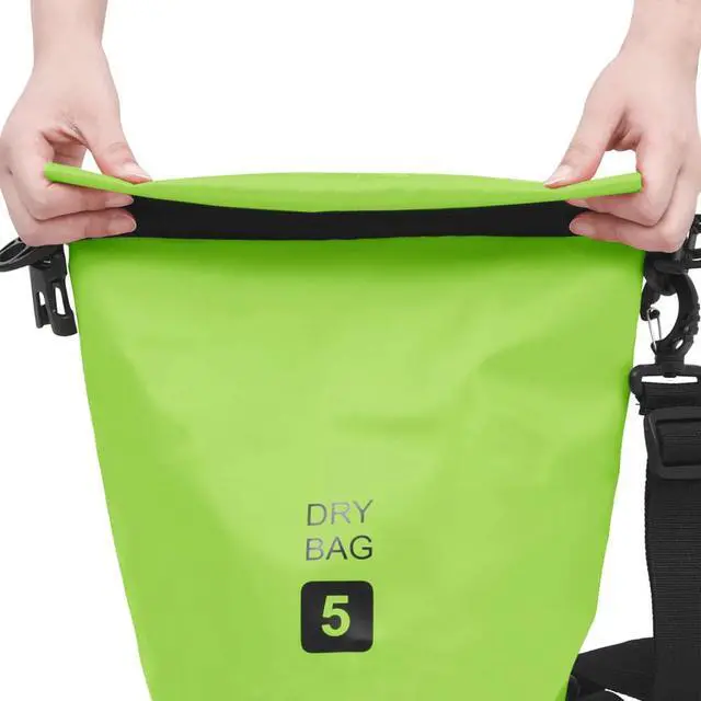 Alt view image 6 of 11 - vidaXL Dry Bag Green 1.3 gal PVC