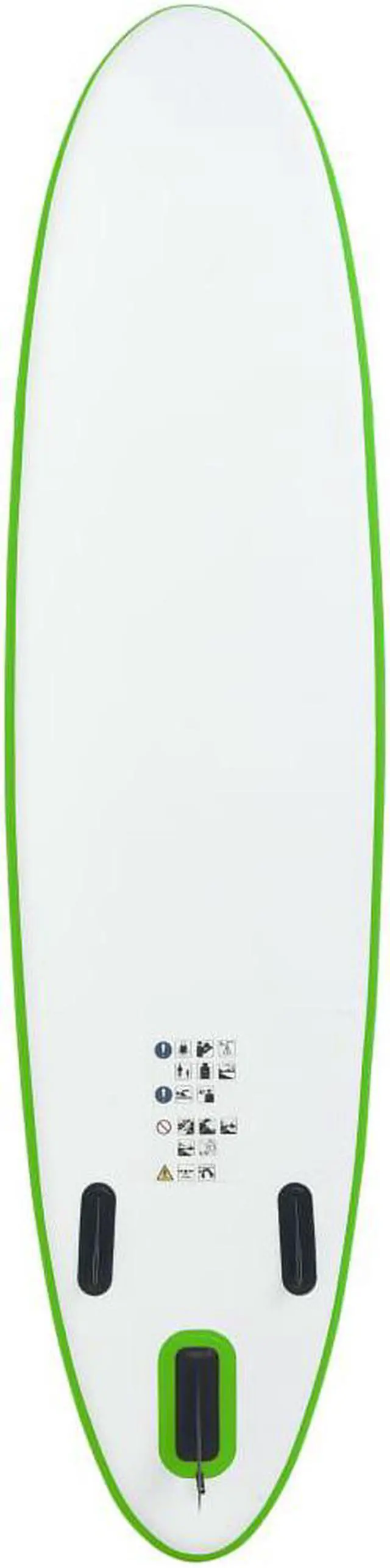 Alt view image 4 of 12 - vidaXL Paddleboard Set with Accessories Inflatable Paddleboard Green and White