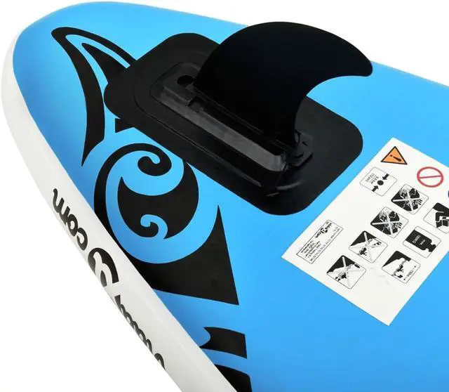 Alt view image 7 of 12 - vidaXL Paddleboard Set Inflatable Paddle Board Surf Set Sup Surboard Blue