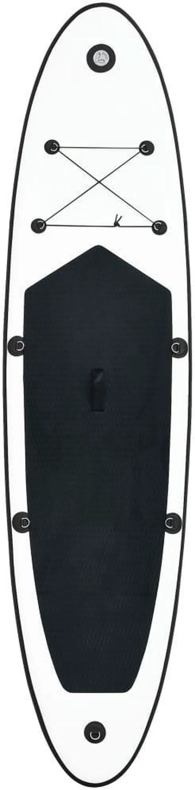 Alt view image 3 of 12 - vidaXL Paddleboard Set with Accessories Inflatable Paddleboard Black and White