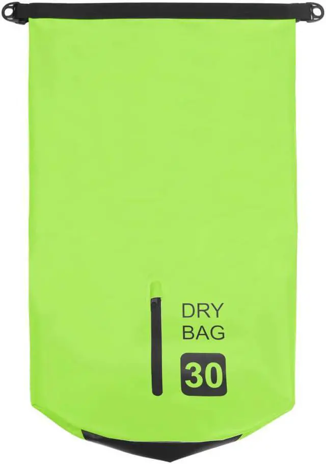 Alt view image 11 of 11 - vidaXL Dry Bag with Zipper Green 7.9 gal PVC