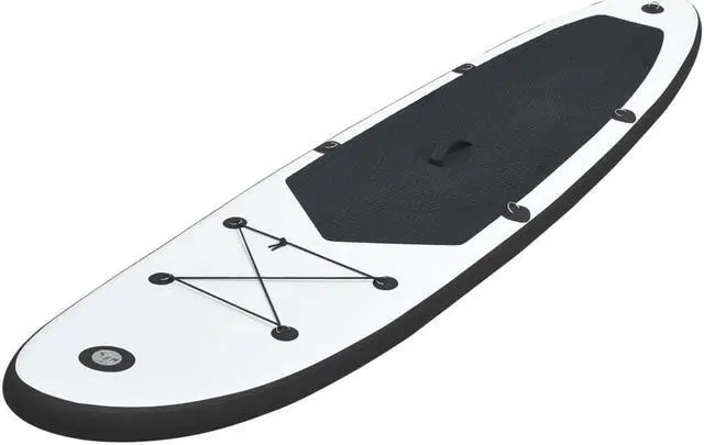 Alt view image 2 of 12 - vidaXL Paddleboard Set with Accessories Inflatable Paddleboard Black and White