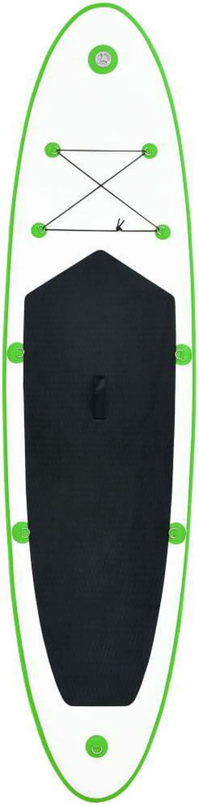 Alt view image 3 of 12 - vidaXL Paddleboard Set with Accessories Inflatable Paddleboard Green and White